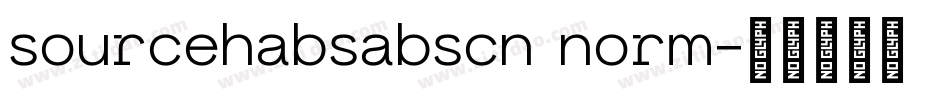 sourcehabsabscn norm字体转换